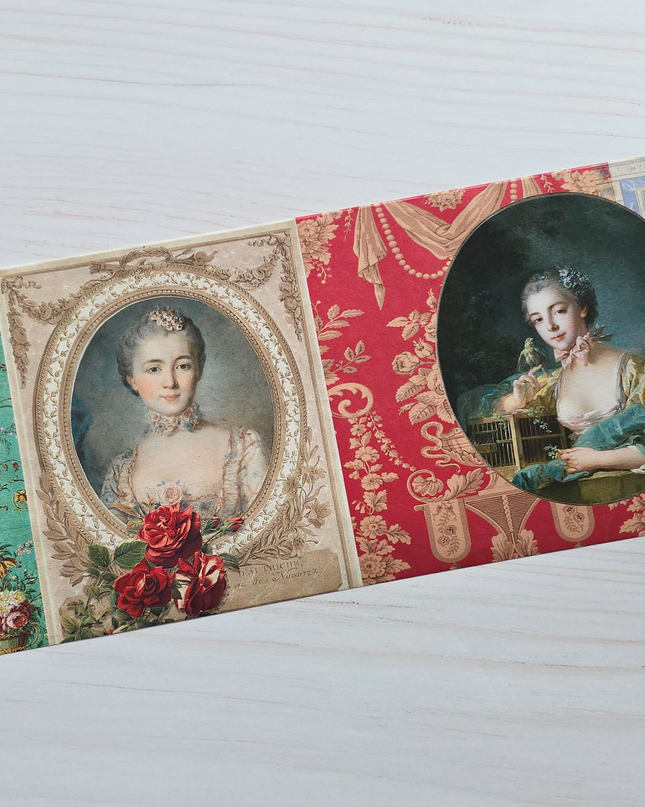 Christmas at Versailles French Rococo theme extra wide washi tape