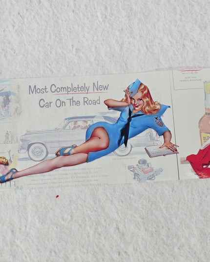 Rétro années 1950 Sexy pin up Girls Extra Wide washi Tape et autocollants découpés. Pour le scrapbooking, l'artisanat, le découpage et l'emballage cadeau