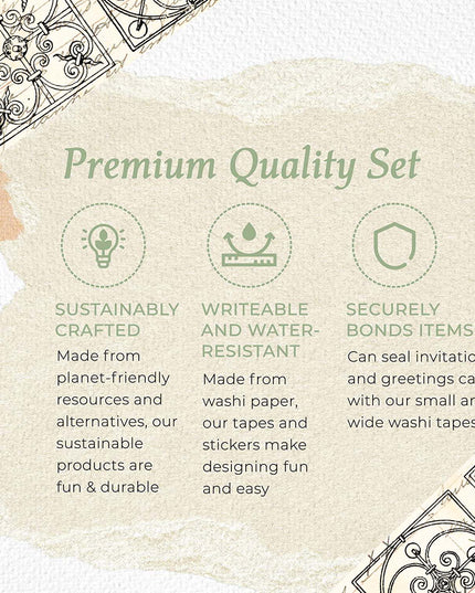 Tile Pattern Washi Tape (Blue & Yellow Lemons Italian Amalfi Coast Tiles  (Extra Wide 10cm). Easy to use leaves no sticky residue